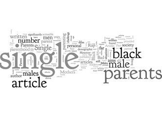 articles on the effects of single parents and black males