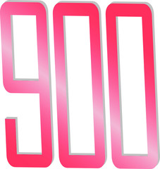 Number 900 Creative Design Background