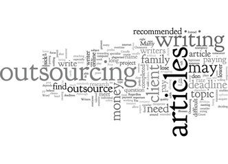 Article Writers When to Outsource
