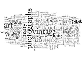 art auctions vintage photography