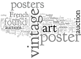 art auctions for vintage posters