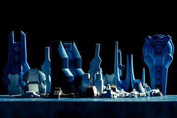 Abstract cityscape concept design.