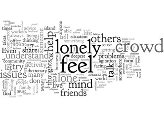 Are you lonely in this crowd