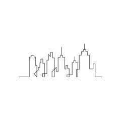 Modern City skyline . city silhouette. vector illustration