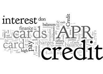 APR Credit Cards Make It Possible To Save Money