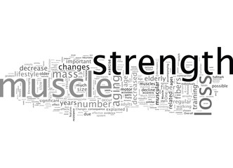 Obraz premium Age Related Muscle Changes