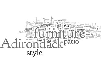 Adirondack Furniture Good For Any Patio Decor