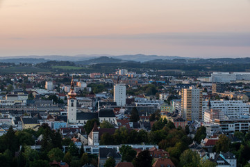 Landscape shot of Wels in Upper Austria