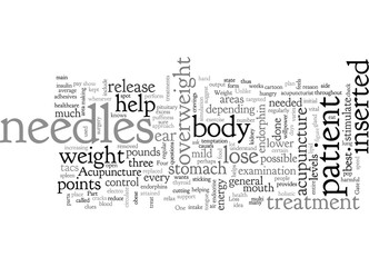 Fototapeta premium Acupuncture and Weight Loss