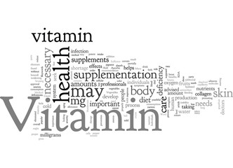 Fototapeta premium A to Z of Vitamin C
