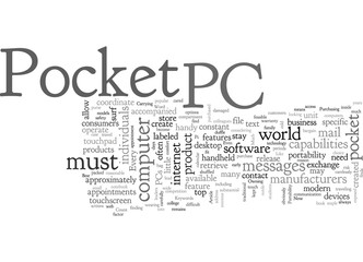 A Pocket Pc Is Portability At It s Best