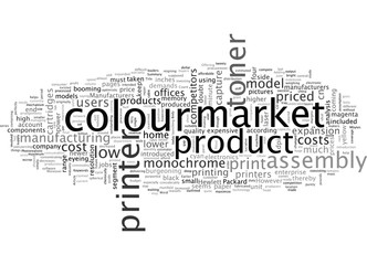 Fototapeta premium A market study of colour printers