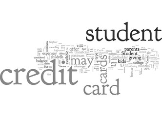 Fototapeta premium A Look At The Types Of Student Credit Cards