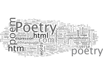 Fototapeta premium A Guide To Poetry Styles Terms