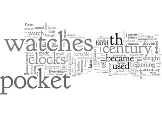 Fototapeta premium A Brief History Of Pocket Watches