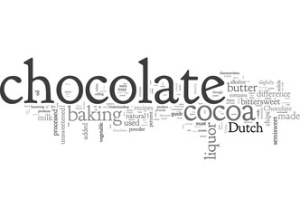 Obraz premium A Bakers Guide To Chocolate
