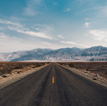 Open Road In The Desert