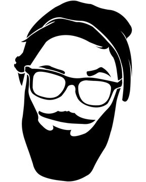 recommend clip art: Silueta hipster