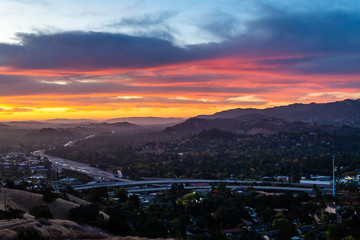 Dawn over the East Bay and Mount Diablo