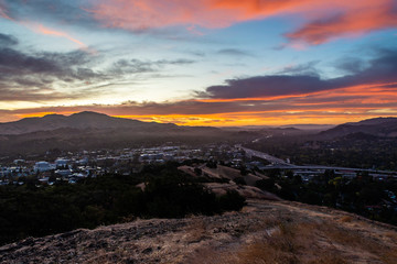 Dawn over the East Bay and Mount Diablo
