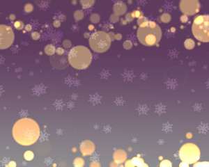 abstract christmas winter purple bokeh background