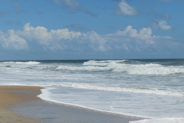 Beautiful ocean view on Atlantic coast of North Florida