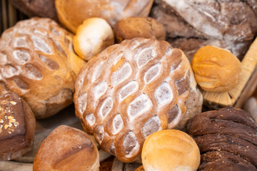 fresh bread in bakery shop