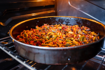 Okra after being cooked in arabic house
