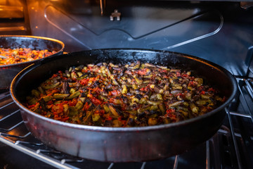 Okra after being cooked in arabic house