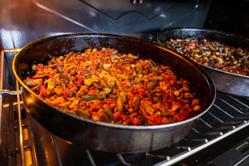 Okra after being cooked in arabic house