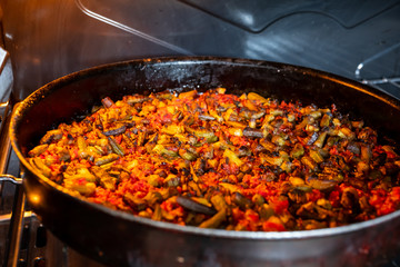 Okra after being cooked in arabic house