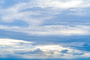 Fototapeta premium Blue sky with white clouds.