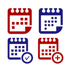 Calendar icon vector design template