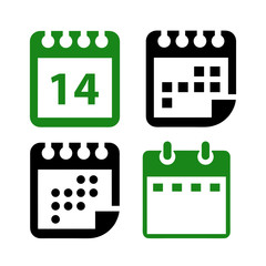 Calendar icon vector design template