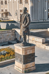 image of statue in  Skopje Macedonia