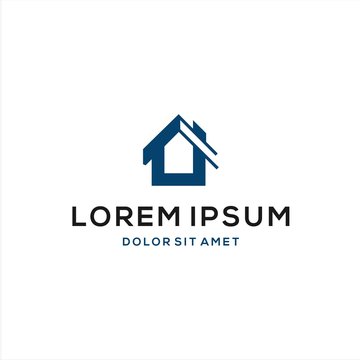 vector logo of house, building, construction, template design ready to use