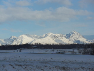 Snowy Mountains Alaska 