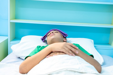 Doctor checking for his patient high temperature