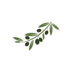 Olive logo template vector icon illustration