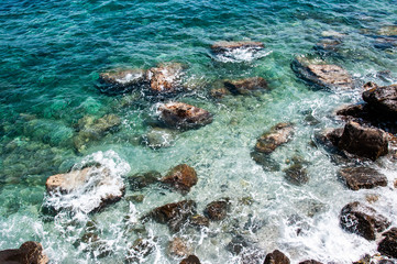 stones in water