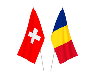 Romania and Switzerland flags