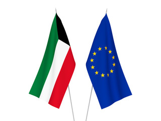 European Union and Kuwait flags