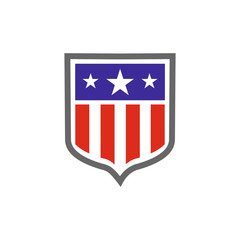 Shield Emblem Sport Team Icon Vector Logo Template Illustration Design