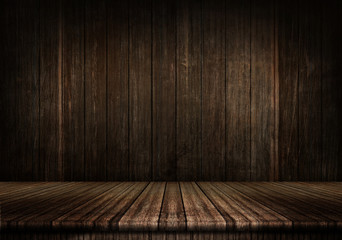 Old wooden background for montage or product presentation.