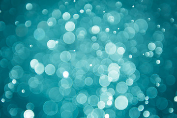 Abstract blue background with bokeh, bokeh background, Sparkle bokeh, Blue