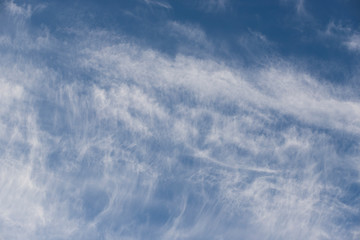 Blue sky in the light of day