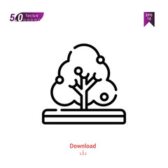 Outline Black tree icon vector isolated on white background. city-park icons . Graphic design, mobile application, logo, user interface. EPS 10 format vector