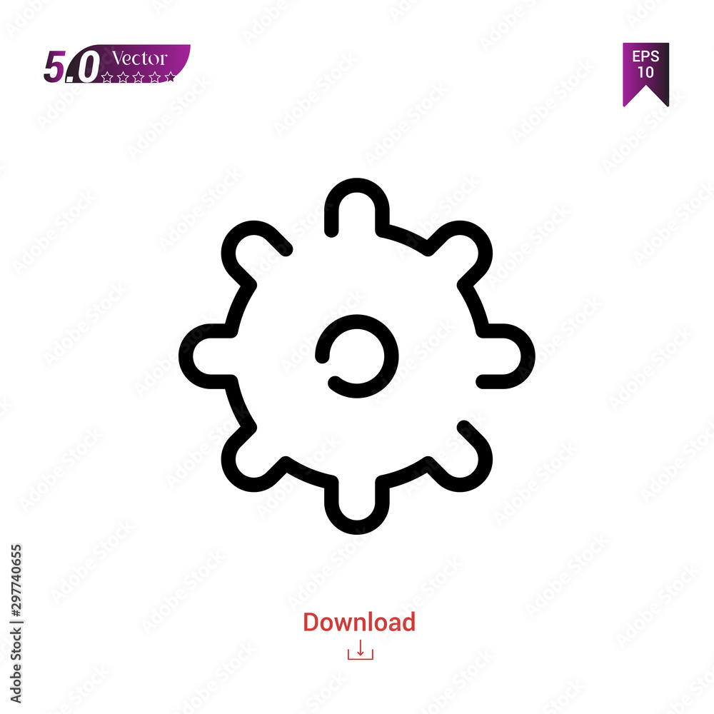Poster setting icon vector . best modern, simple, isolated, application , logo, flat icon for website desig