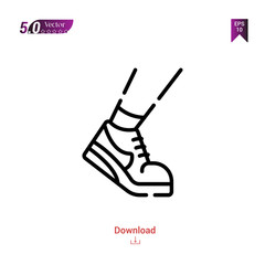 Outline Black running icon. running icon vector isolated on white background. city-park icons . Graphic design, mobile application, logo, user interface. EPS 10 format vector