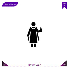 princess icon vector . Best modern, simple, isolated, fairy-tales , logo, flat icon for website design or mobile applications, UI / UX design vector format